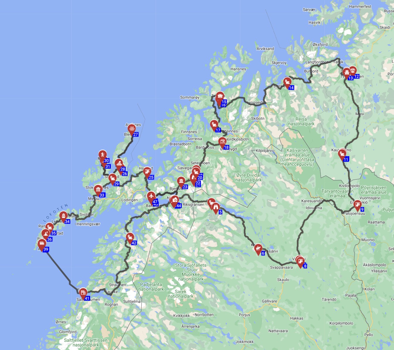 Evenes Round trip - The Polar Fjord Route